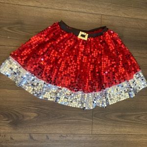 Red Santa tutu skirt